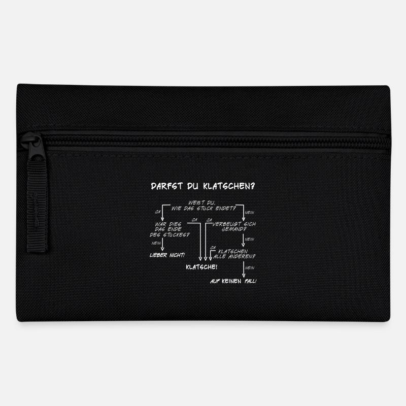 Klatschanleitung - Federtasche - Schwarz