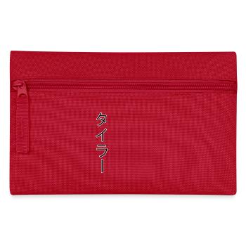 Tyler Beaumont japonais texte - Trousse - rouge - Devant