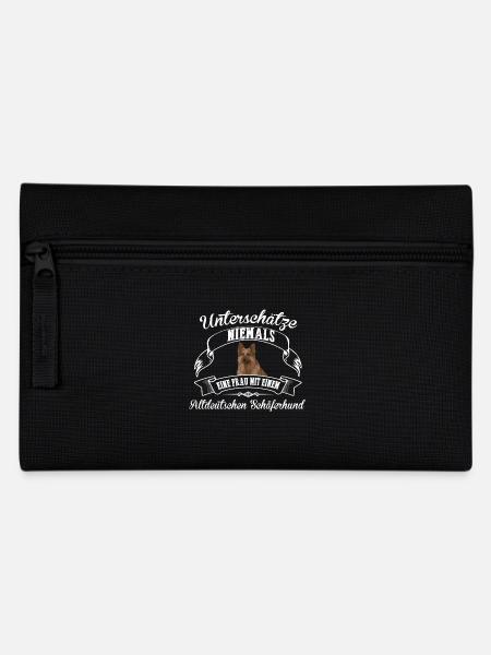 Altdeutscher Schäferhund - Federtasche - Schwarz