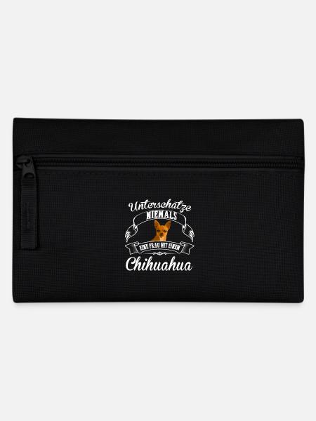 Chihuahua - Federtasche - Schwarz