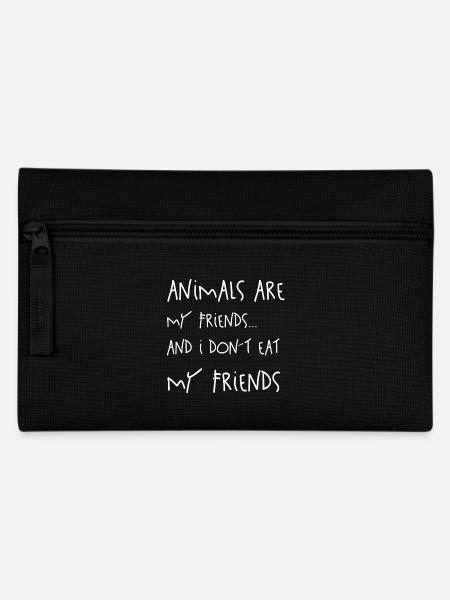 Animals are my Friends - Federtasche - Schwarz