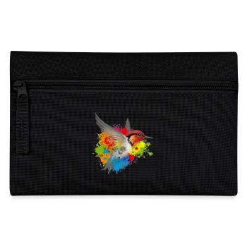 colibri friend logo - Pencil Case - black - Front