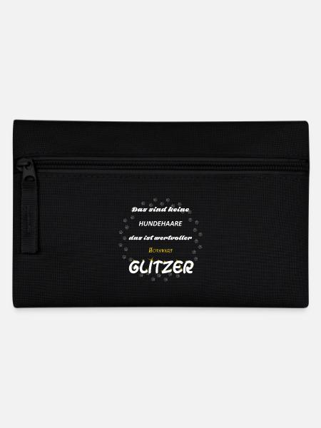 Hovawart Glitzer fHb3 - Federtasche - Schwarz