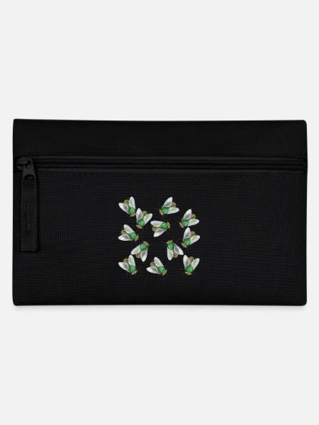 Flying pattern - Pencil Case - black