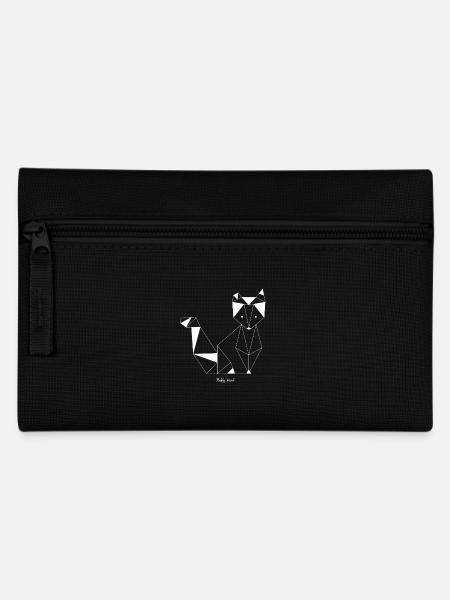 Renard origami - Trousse - noir