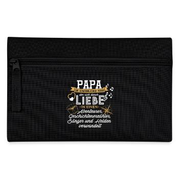Papa - an ordinary man - Pencil Case - black - Front