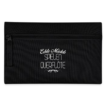 QUERFLÖTE ECHTE MAeDELS - Federtasche - Schwarz - Vorne