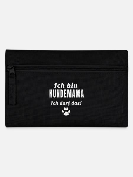 Ich bin Hundemama, ich darf das! - Federtasche - Schwarz