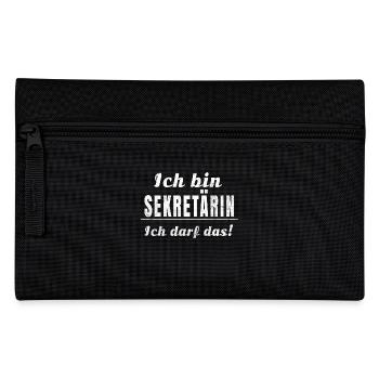 Ich bin Sekretärin, ich darf das! - Federtasche - Schwarz - Vorne