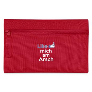 Like mich am Arsch - Meinungs-T-Shirt - Federtasche - Rot - Vorne