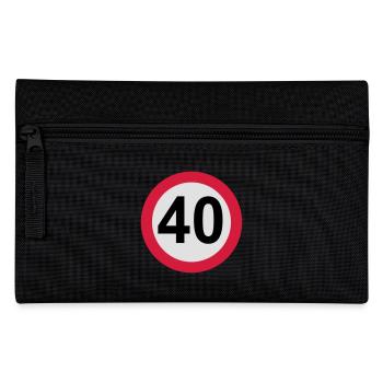 40th birthday - Pencil Case - black - Front
