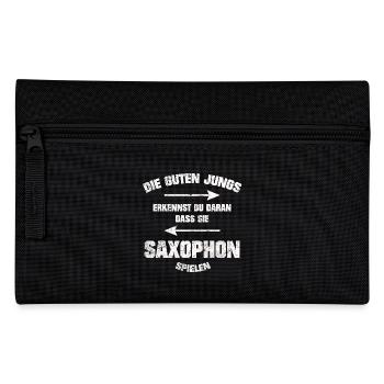 SAXOPHON DIE GUTEN JUNGS GRUNGE LOOK SHIRT - Federtasche - Schwarz - Vorne