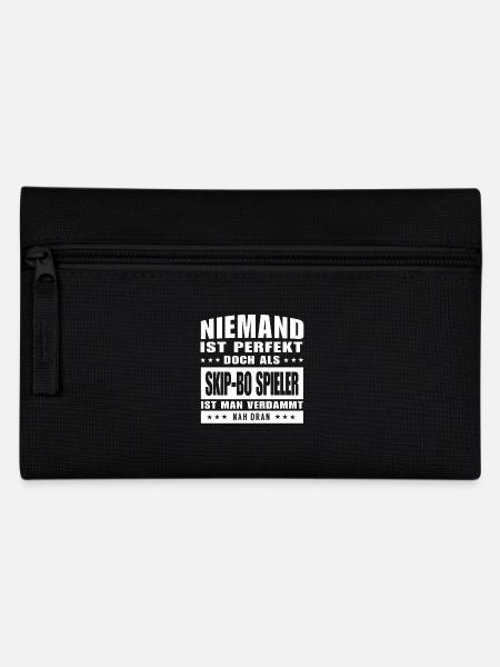 Niemand ist Perfekt - Skip-Bo Spieler - Federtasche - Schwarz