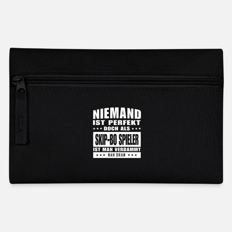 Niemand ist Perfekt - Skip-Bo Spieler - Federtasche - Schwarz
