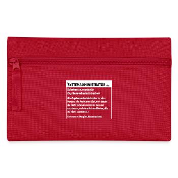 Systemadmin Definition - Federtasche - Rot - Vorne