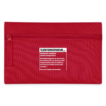 Elektroingenieur Definition - Federtasche - Rot - Vorne