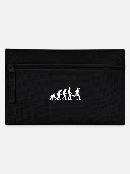 Fußball Evolution Fußball Geschenkidee Ball - Federtasche - Schwarz