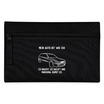 Mein auto ist wie ich... - Federtasche - Schwarz - Vorne