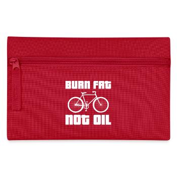 Burn Fat Not Oil - Federtasche - Rot - Vorne