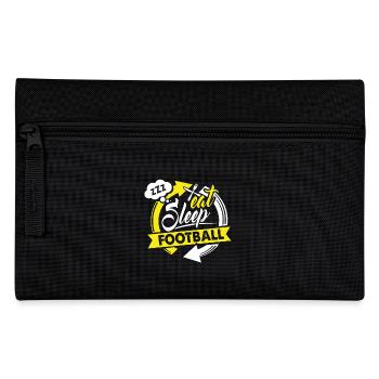 Mangez - sommeil - Football - Sport shirt Cadeau - Trousse - noir - Devant