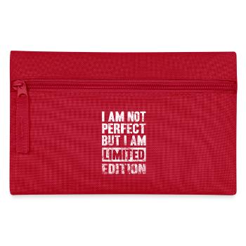 Not Perfect Limited Edition! Geschenk - Federtasche - Rot - Vorne