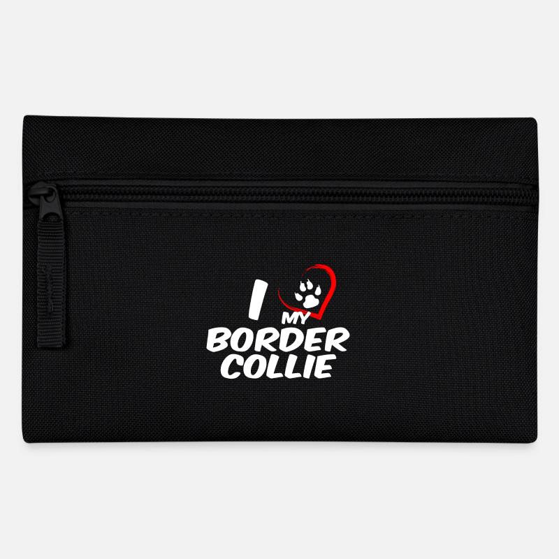 j'aime mon border collie - Trousse - noir