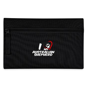j'aime mon berger australien - Trousse - noir - Devant