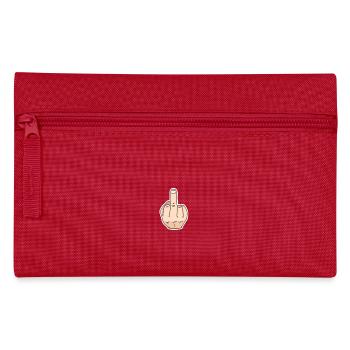 middle finger - Pencil Case - red - Front