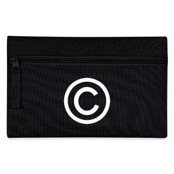 Je suis protégé - droit d'auteur - Trousse - noir - Devant
