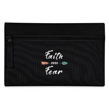 faith over fear - Federtasche - Schwarz - Vorne
