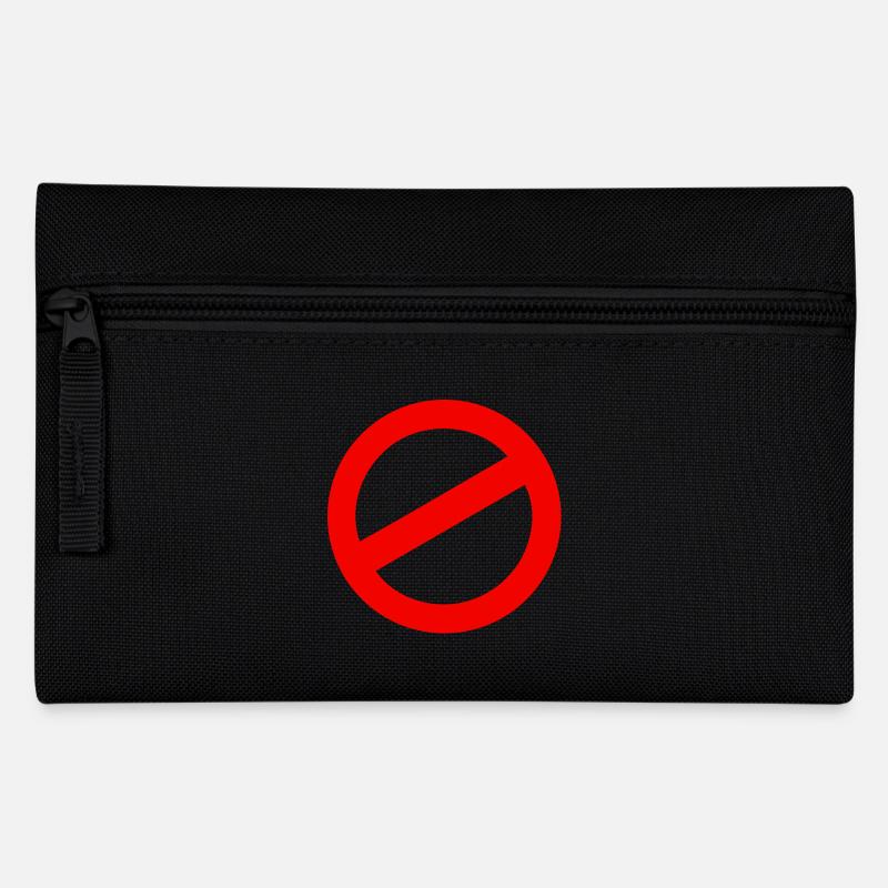 not allowed - Pencil Case - black