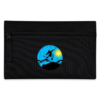 snowboarder saut - Trousse - noir - Devant