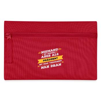 Präsident Beruf Geschenk - Federtasche - Rot - Vorne