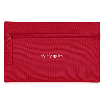 Heartbeat Trompete Musikinstrument Geschenk - Federtasche - Rot - Vorne
