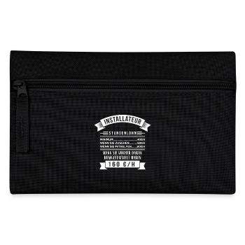 INSTALLATEUR STUNDENLOHN - Federtasche - Schwarz - Vorne