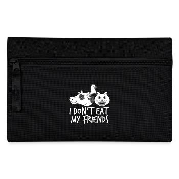 Je ne mange pas mes amis - Vegan Végétarien - Trousse - noir - Devant