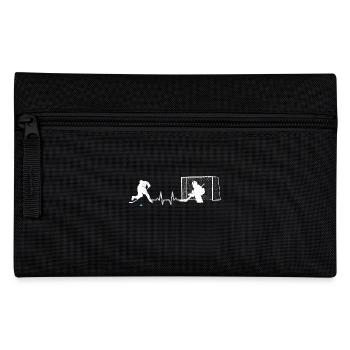 cadeau rythme cardiaque rondelle de hockey du rythme cardiaque de glace - Trousse - noir - Devant