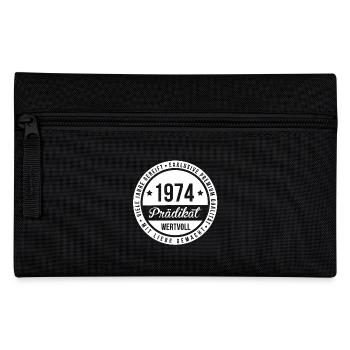 1974 geboren | Jahrgang 1974 | Geburtsjahr 74 - Federtasche - Schwarz - Vorne