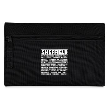 Sheffield Stadt (weiß) - Federtasche - Schwarz - Vorne