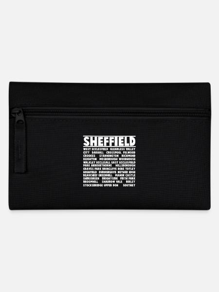 Sheffield Stadt (weiß) - Federtasche - Schwarz