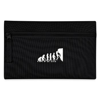 Klettern evolution bouldern geschenk bergsteigen - Federtasche - Schwarz - Vorne