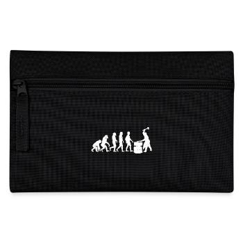 Schmied evolution geschenk schmiedekunst hammer - Federtasche - Schwarz - Vorne