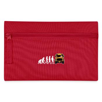 Busfahrer evolution bus fahren geschenk schule - Federtasche - Rot - Vorne