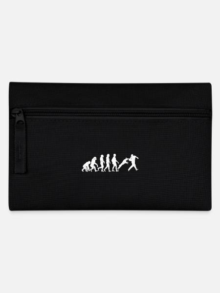 hundetrainer evolution geschenk hundesport - Federtasche - Schwarz