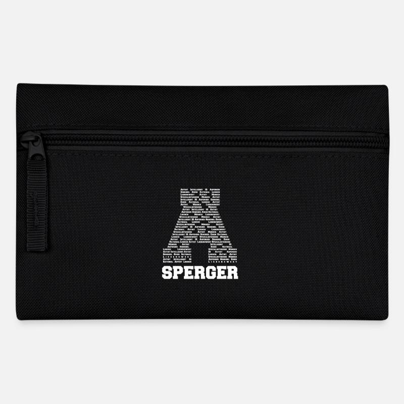 Asperger Syndrom - Design Shirt - Federtasche - Schwarz