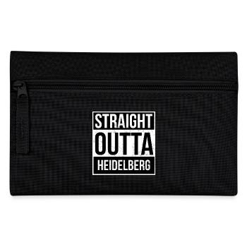 Straight Outta Heidelberg - Federtasche - Schwarz - Vorne