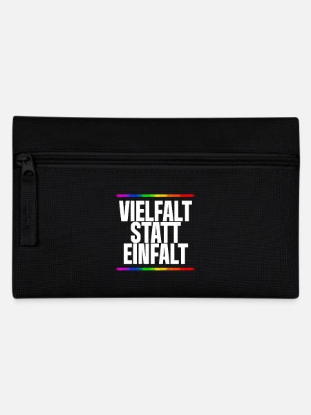 VIELFALT STATT EINFALT - Federtasche - Schwarz