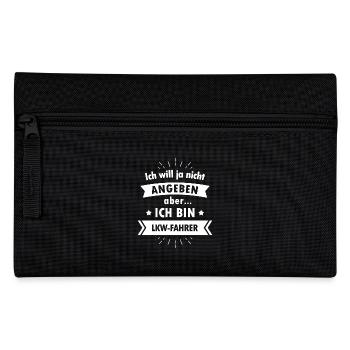 Lkw Fahrer Tshirt - Ich bin Lkw Fahrer - Federtasche - Schwarz - Vorne