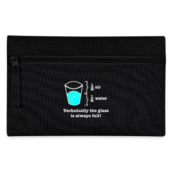 Glass is fully gift physics geek - Pencil Case - black - Front