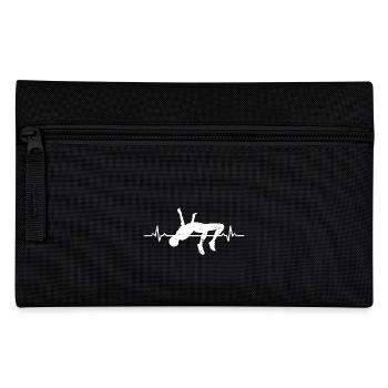 haut saut de coeur cadeau athlet athlétique - Trousse - noir - Devant